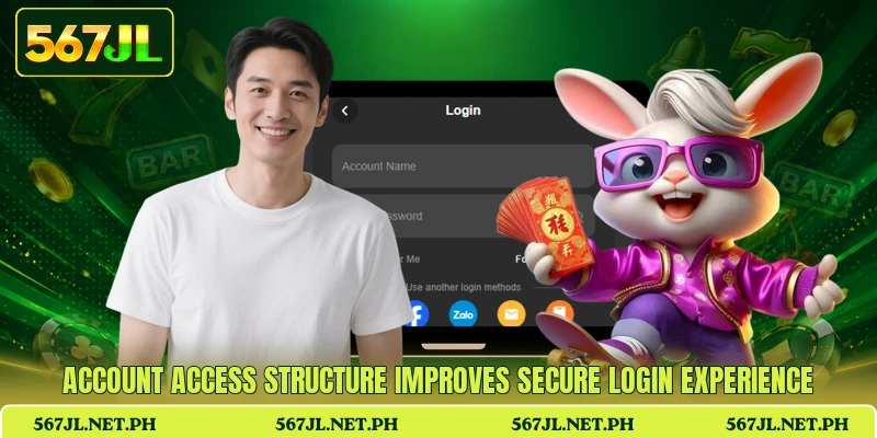 Account access structure improves secure login experience