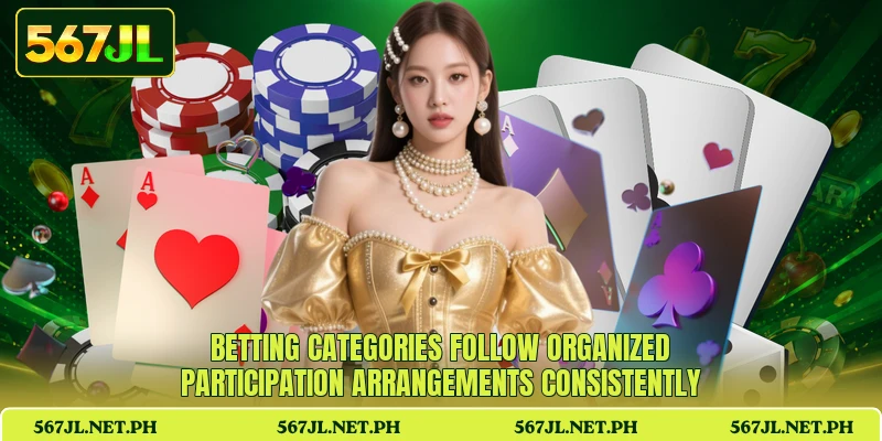Betting categories follow organized participation arrangements consistently