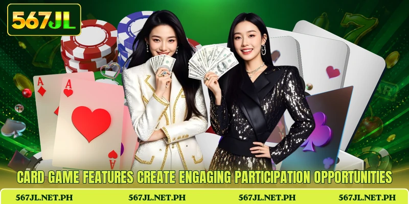 Card game features create engaging participation opportunities