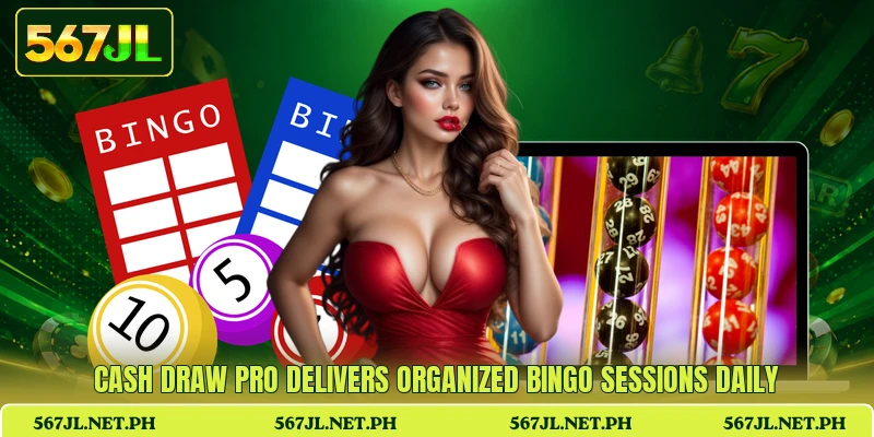 Cash Draw Pro delivers organized bingo sessions daily