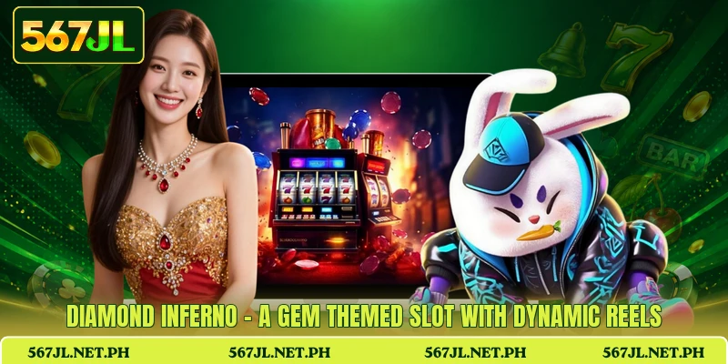 Diamond Inferno - A Gem Themed Slot With Dynamic Reels