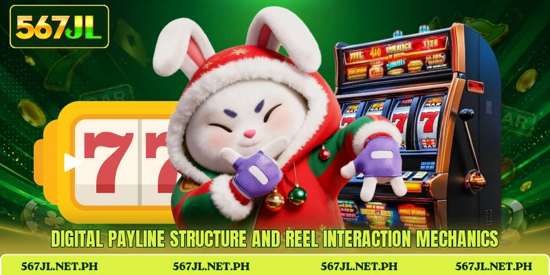 Digital payline structure and reel interaction mechanics Digital payline structure and reel interaction mechanics