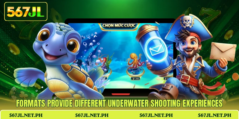 Formats provide different underwater shooting experiences