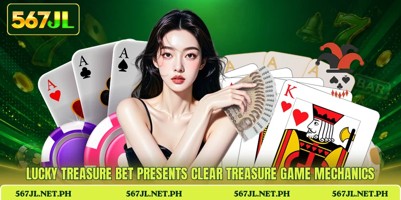 Lucky Treasure Bet presents clear treasure game mechanics