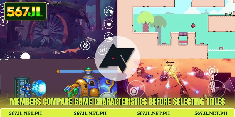 Members compare game characteristics before selecting titles