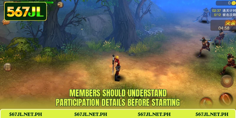Members should understand participation details before starting