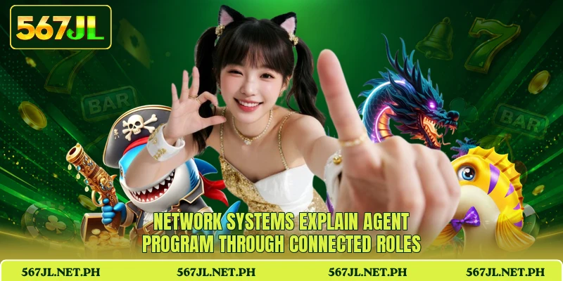 Network systems explain agent program through connected roles