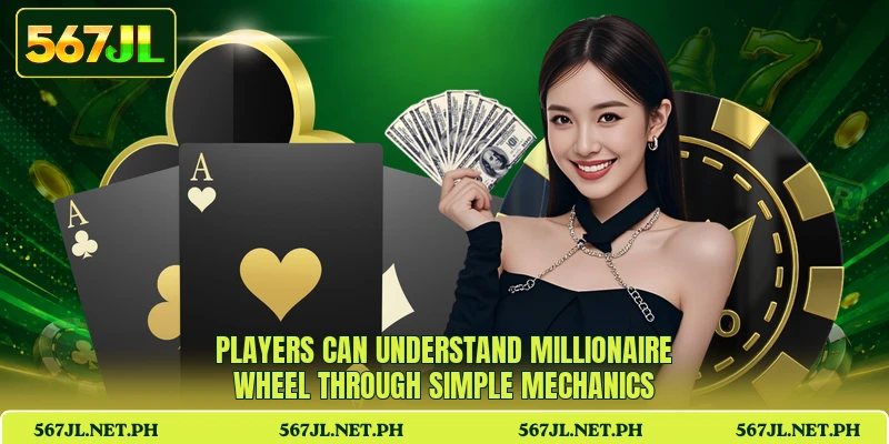 Players can understand Millionaire Wheel through simple mechanics Players can understand Millionaire Wheel through simple mechanics