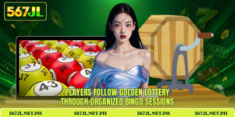Players follow Golden Lottery through organized bingo sessions