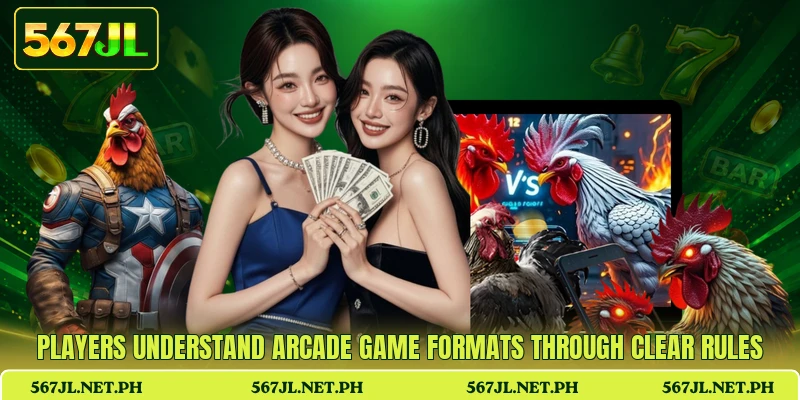 Players understand arcade game formats through clear rules Players understand arcade game formats through clear rules