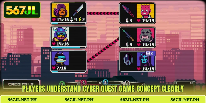 Players understand Cyber Quest game concept clearly