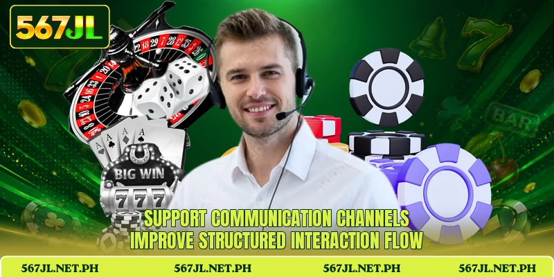 Support communication channels improve structured interaction flow